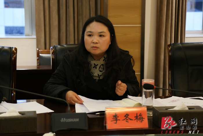副县长李冬梅讲话